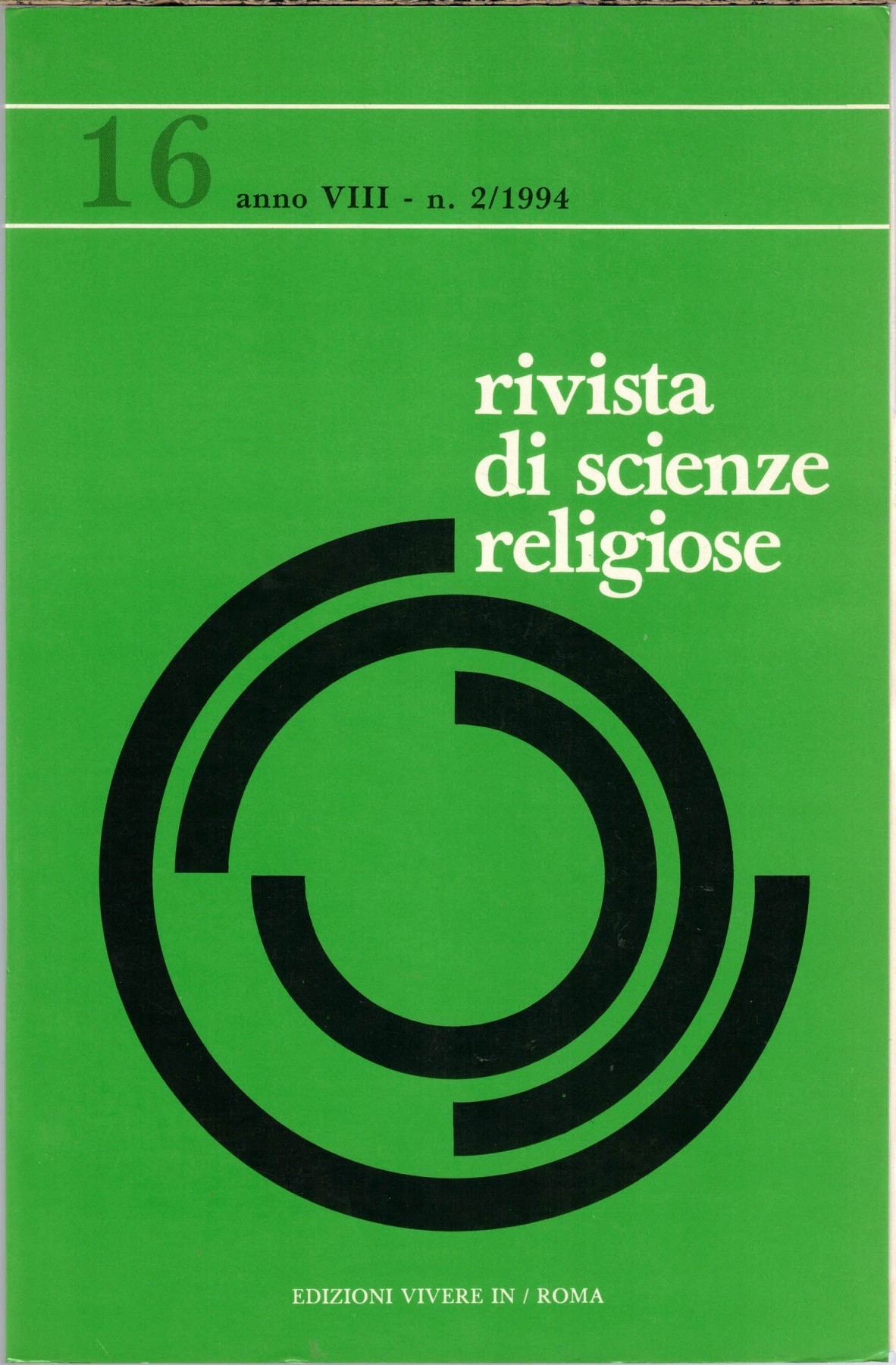 Pontificio Seminario Regionale Pio XI – Molfetta, Rivista di scienze …
