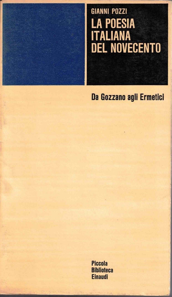 Pozzi, La poesia italiana del Novecento. Da Gozzano agli Ermetici