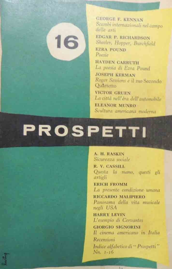 Prospetti. Sedicesimo numero, estate 1956