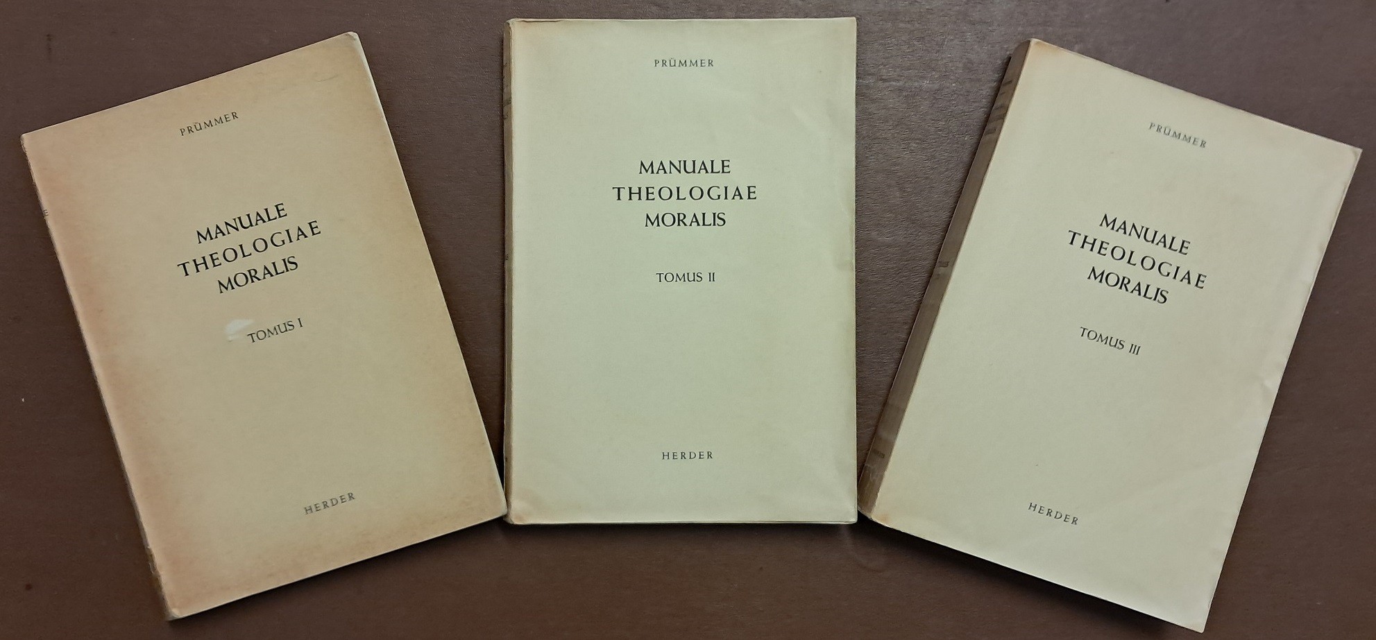 Prümmer, Manuale theologiae moralis secundum principia S. Thomae Aquinatis, 3 …