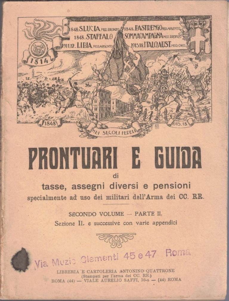 Quattrone, Prontuari e guida di tasse, assegni e pensioni specialmente …