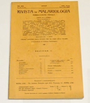 Rivista di malariologia, vol. XVII, n. 5-6 bis, sez. II, …