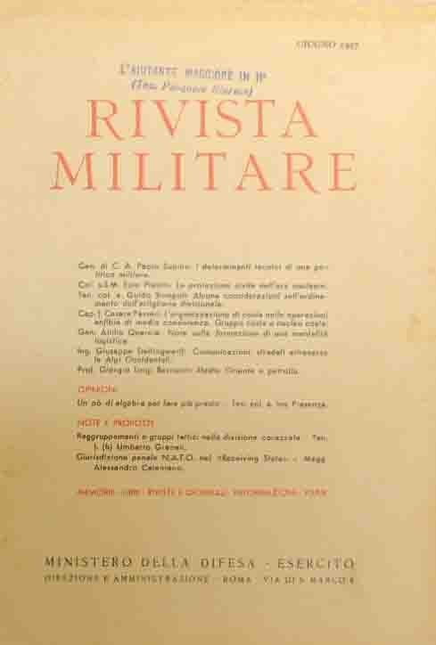 Rivista militare, a. XIII, n. 6, giugno 1957