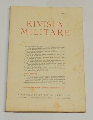 Rivista militare, a. XIII, n. 9, settembre 1957