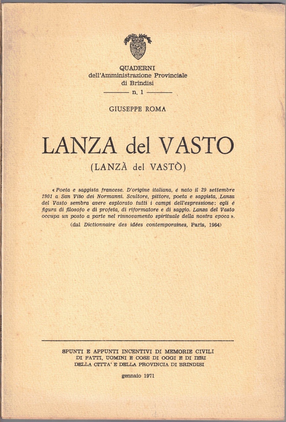 Roma, Lanza del Vasto