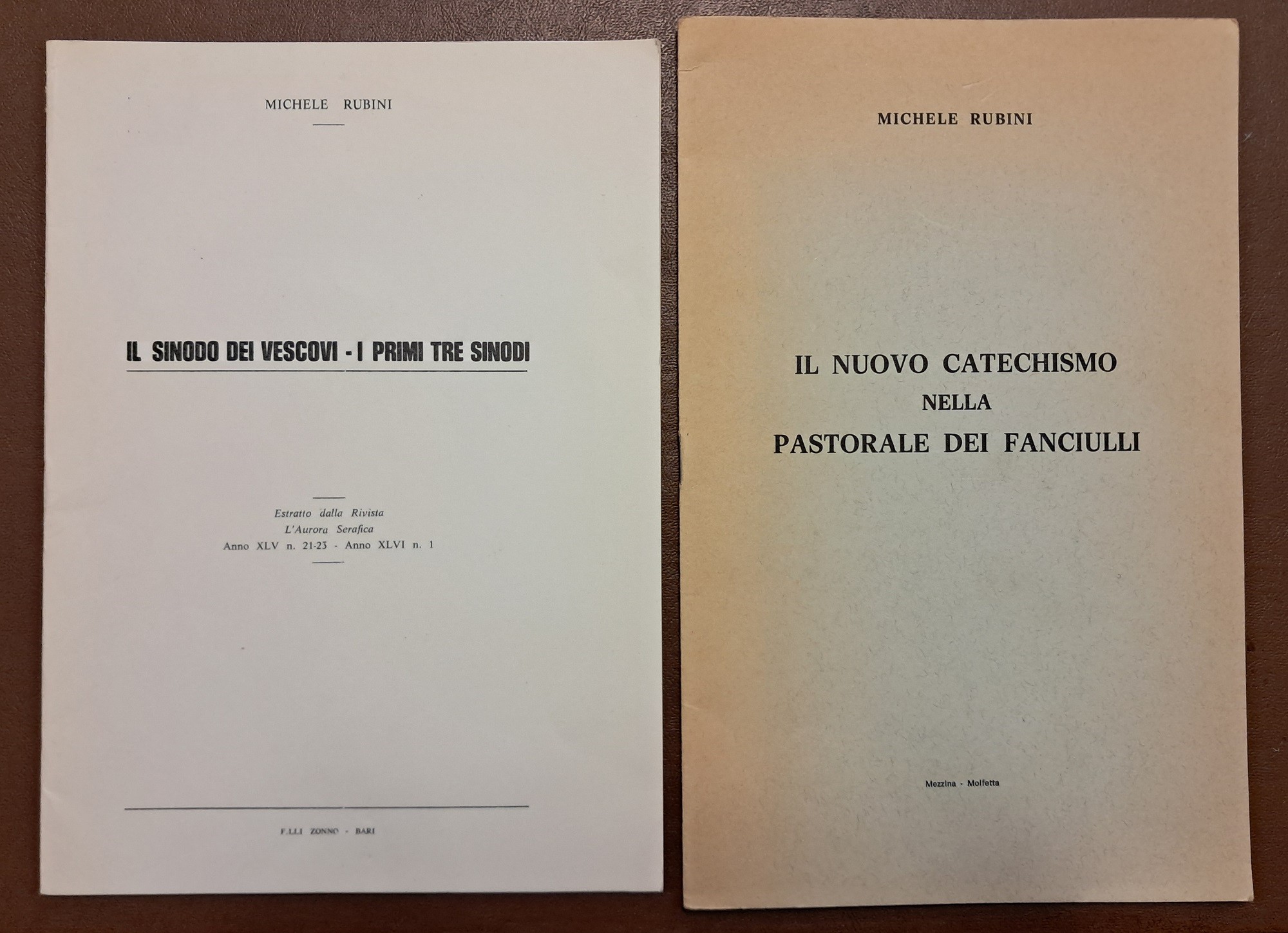 Rubini, Il sinodo dei vescovi. I primi tre sinodi – …