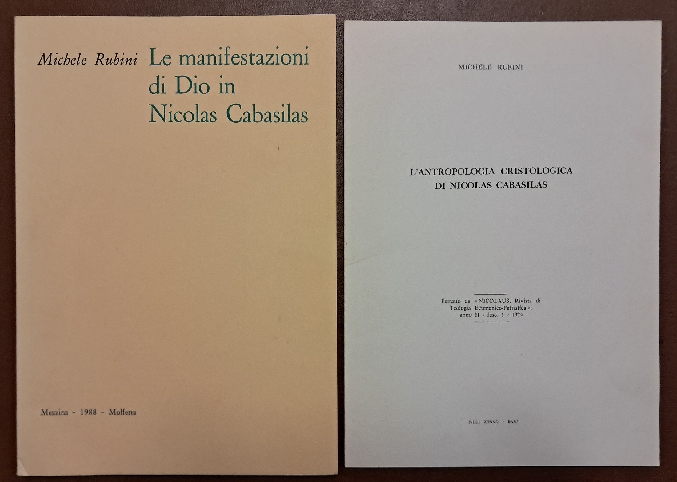 Rubini, Le manifestazioni di Dio in Nicolas Cabasilas – L’antropologia …