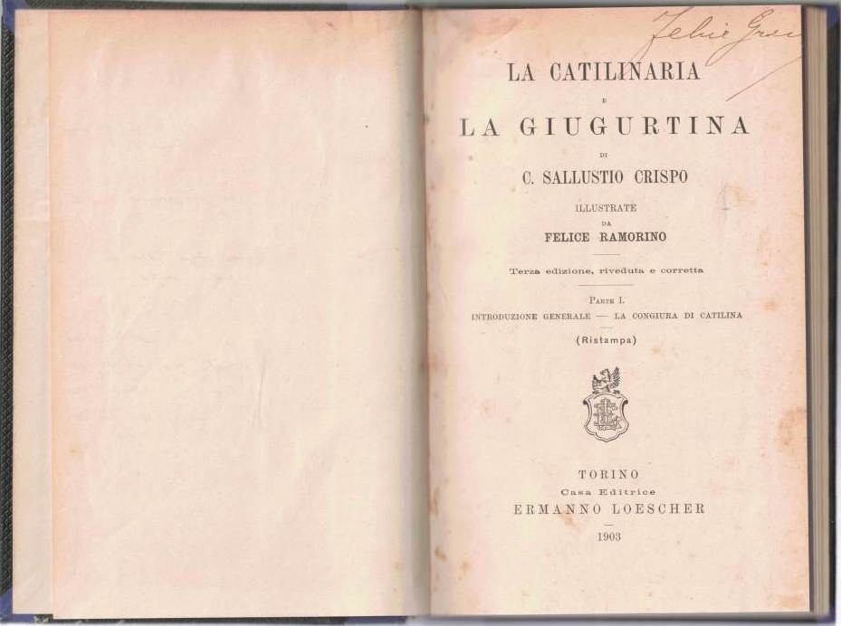 Sallustio (Sallustius), La Catilinaria e La Giugurtina, illustrate da F. …