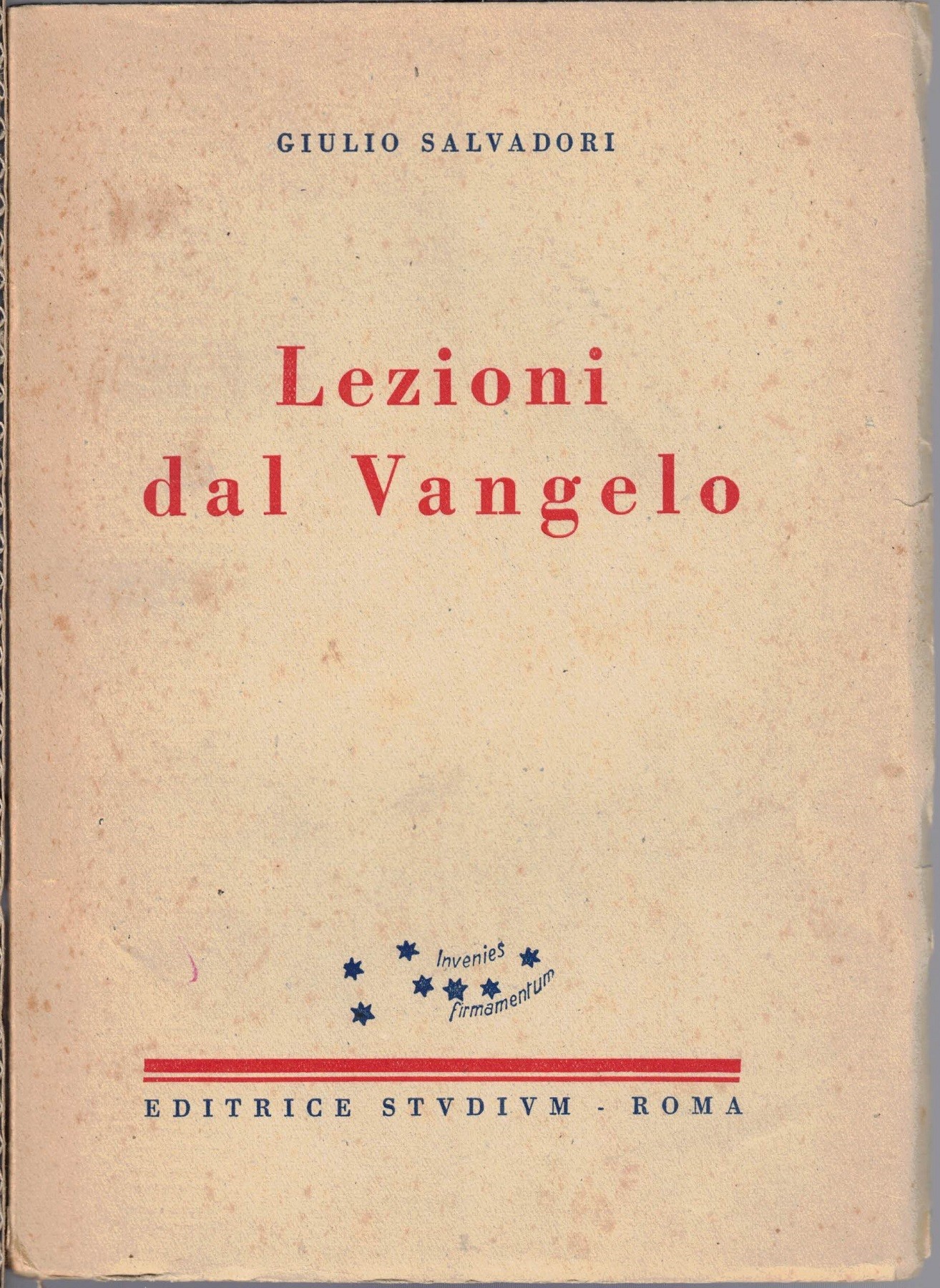 Salvadori, Lezioni dal Vangelo