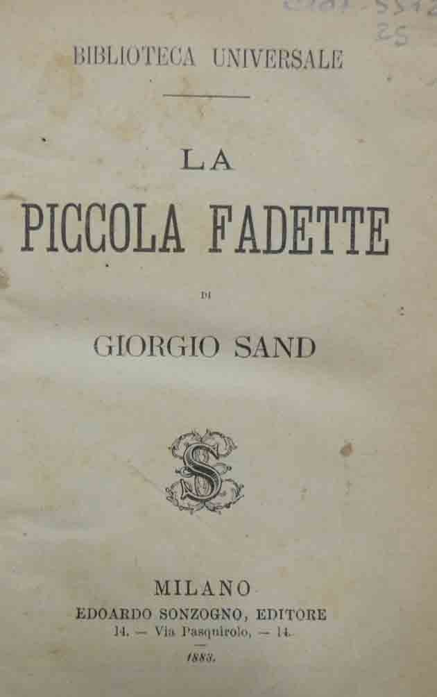 Sand, La piccola Fadette – Cantù, Novelle brianzuole – Racine, …