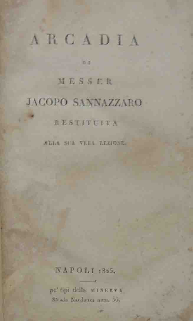 Sannazzaro, Arcadia