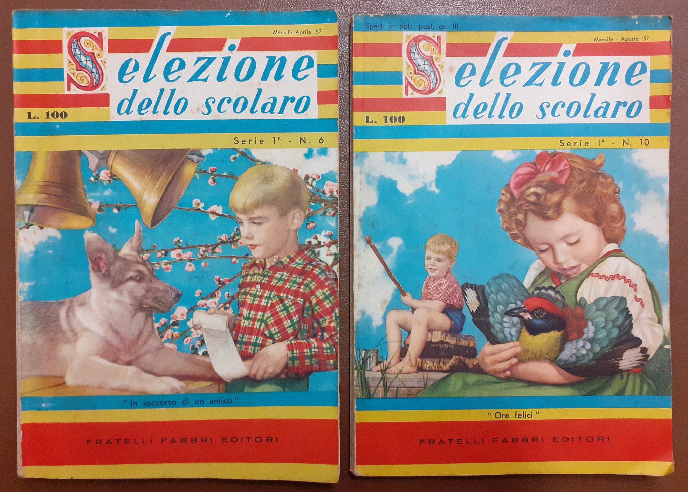 Selezione dello scolaro, serie I, n. 6, aprile 1957 e …