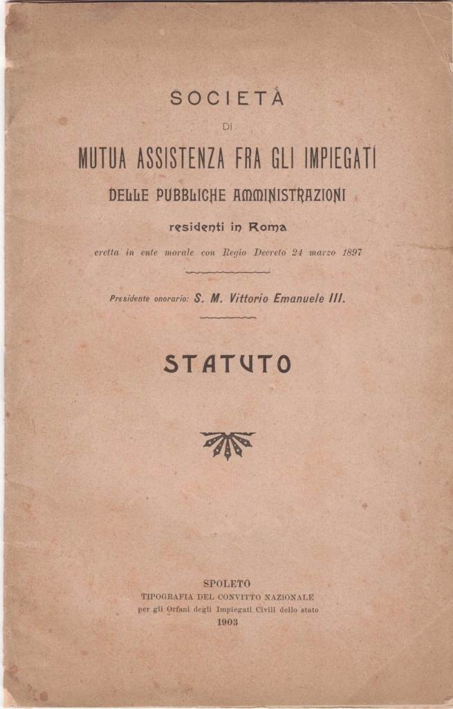 Società di Mutua Assistenza fra gli Impiegati delle pubbliche amministrazioni …