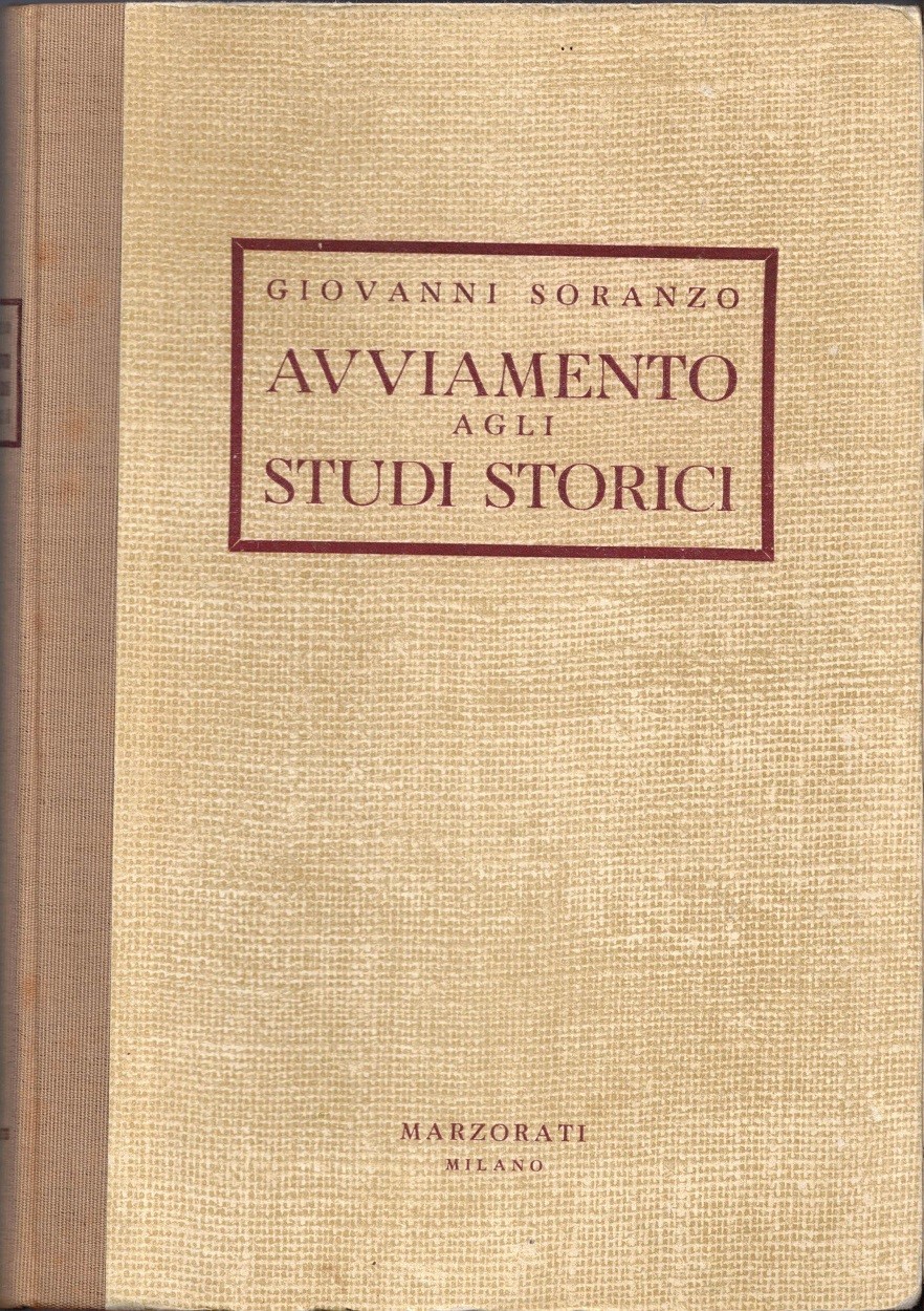 Soranzo, Avviamento agli studi storici