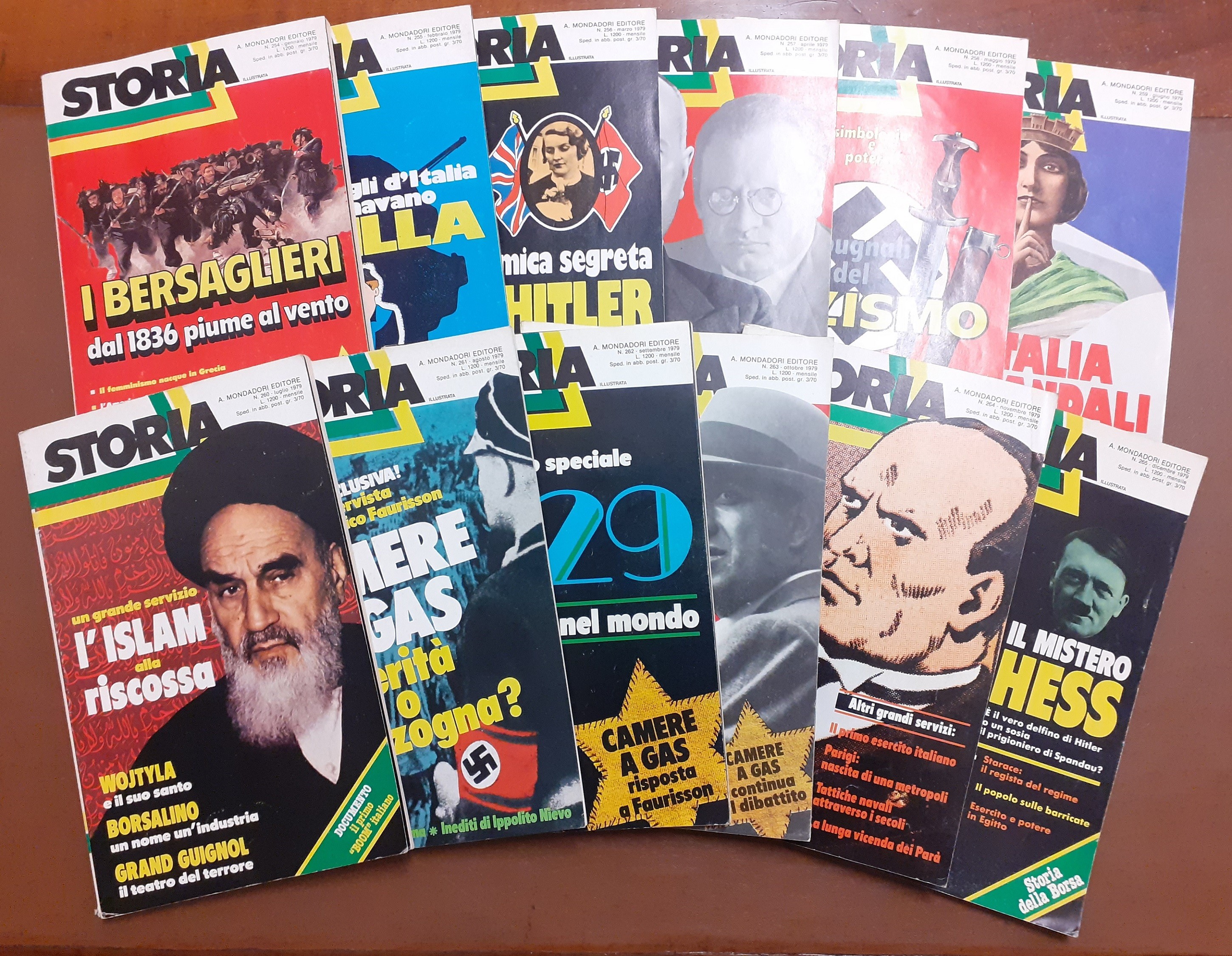 Storia illustrata, nn. 254-265, gennaio-dicembre 1979 (annata completa)