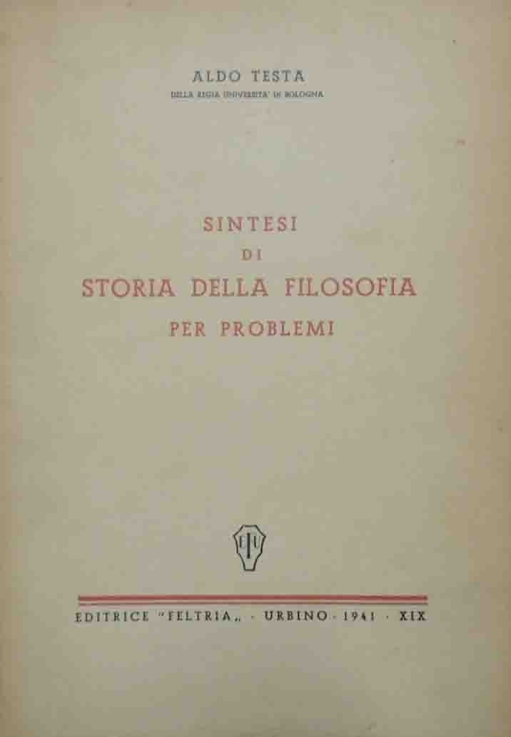 Testa, Sintesi di storia della filosofia per problemi