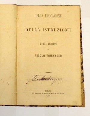 Tommaseo, Della educazione e della istruzione. Nuovi scritti