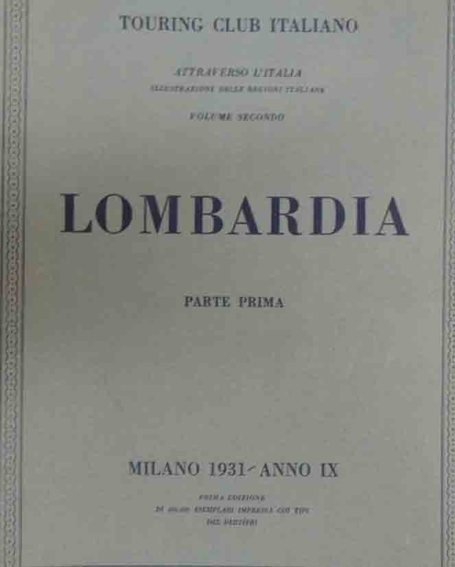 Touring club italiano, Lombardia, 1931-1932, 2 voll