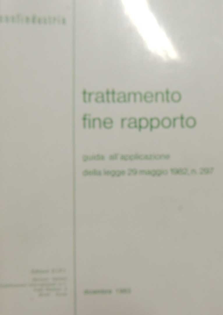 Trattamento di fine rapporto, a cura di G. Gramiccia e …