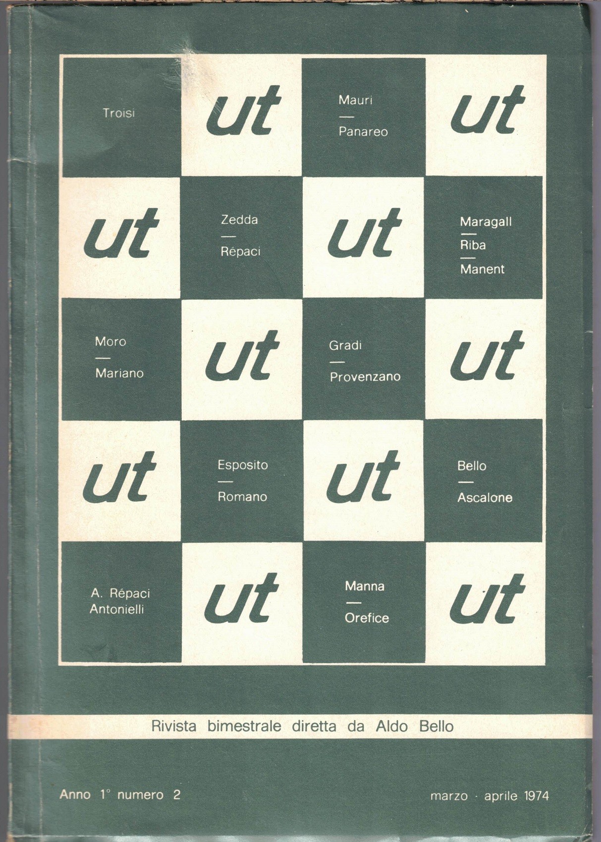 Ut, a. I, n. 2, marzo-aprile 1974