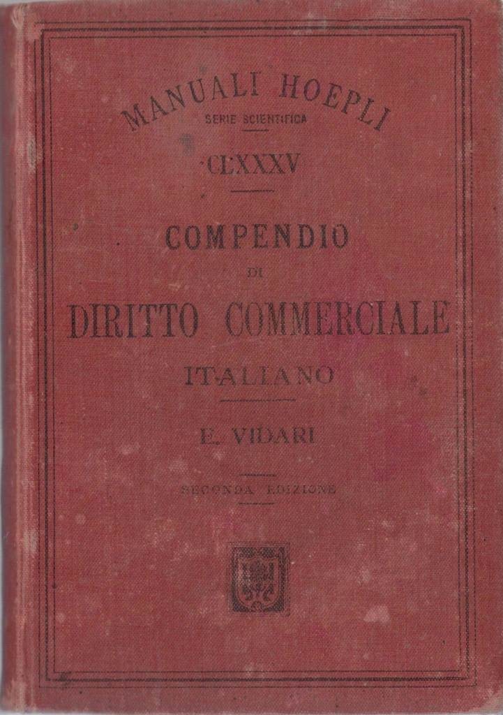 Vidari, Compendio di diritto commerciale italiano