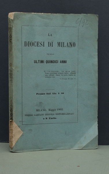 La diocesi di Milano negli ultimi quindici anni.