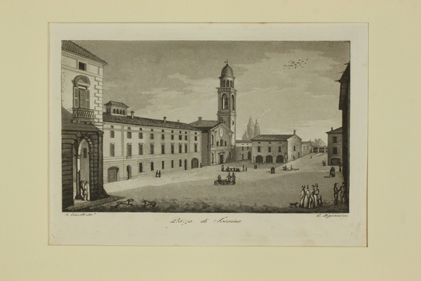 GANDINI FRANCESCO. Piazza di Soresina.