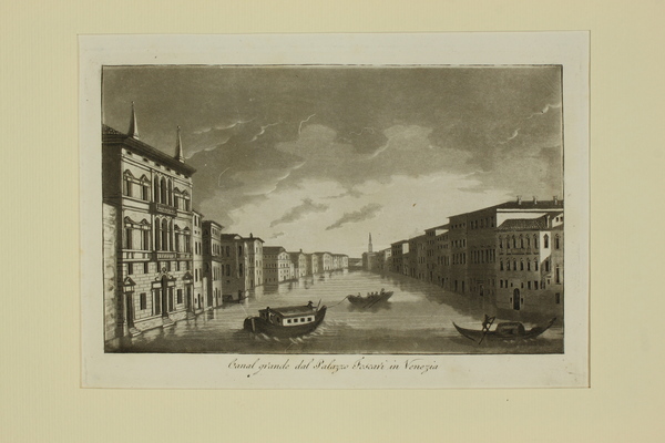 GANDINI FRANCESCO. Canal Grande dal Palazzo Foscari in Venezia.