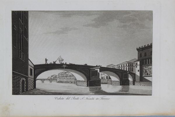 GANDINI FRANCESCO. Veduta del Ponte S. Trinit… in Firenze.