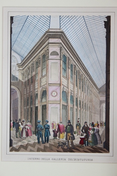 GALLERIA DECRISTOFORIS VEDUTA SOTTO L'ATRIO. MILANO, ANDREA MOLINA, 1833.