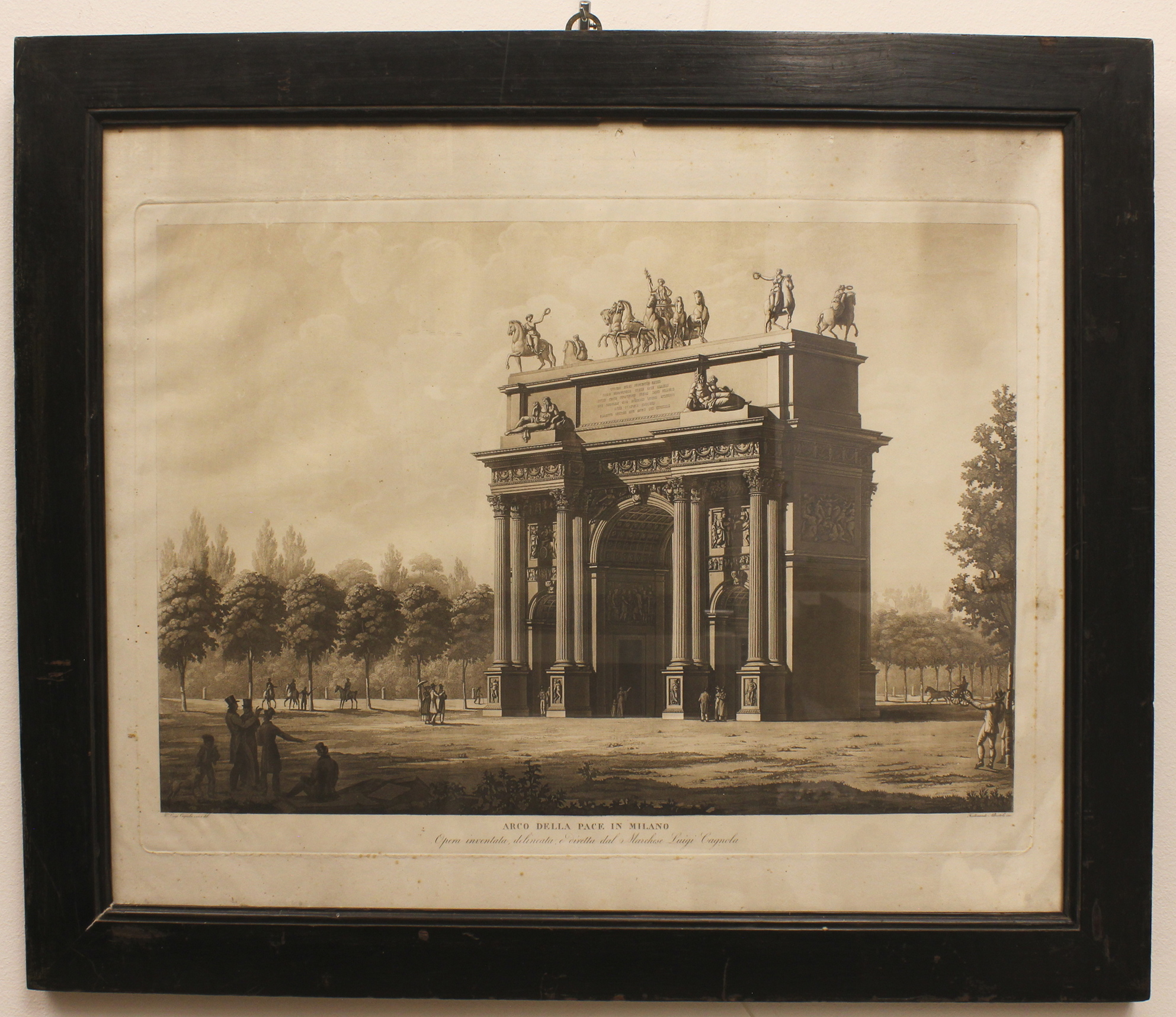 ALBERTOLLI FERDINANDO. Arco della Pace in Milano. Milano, 1825.