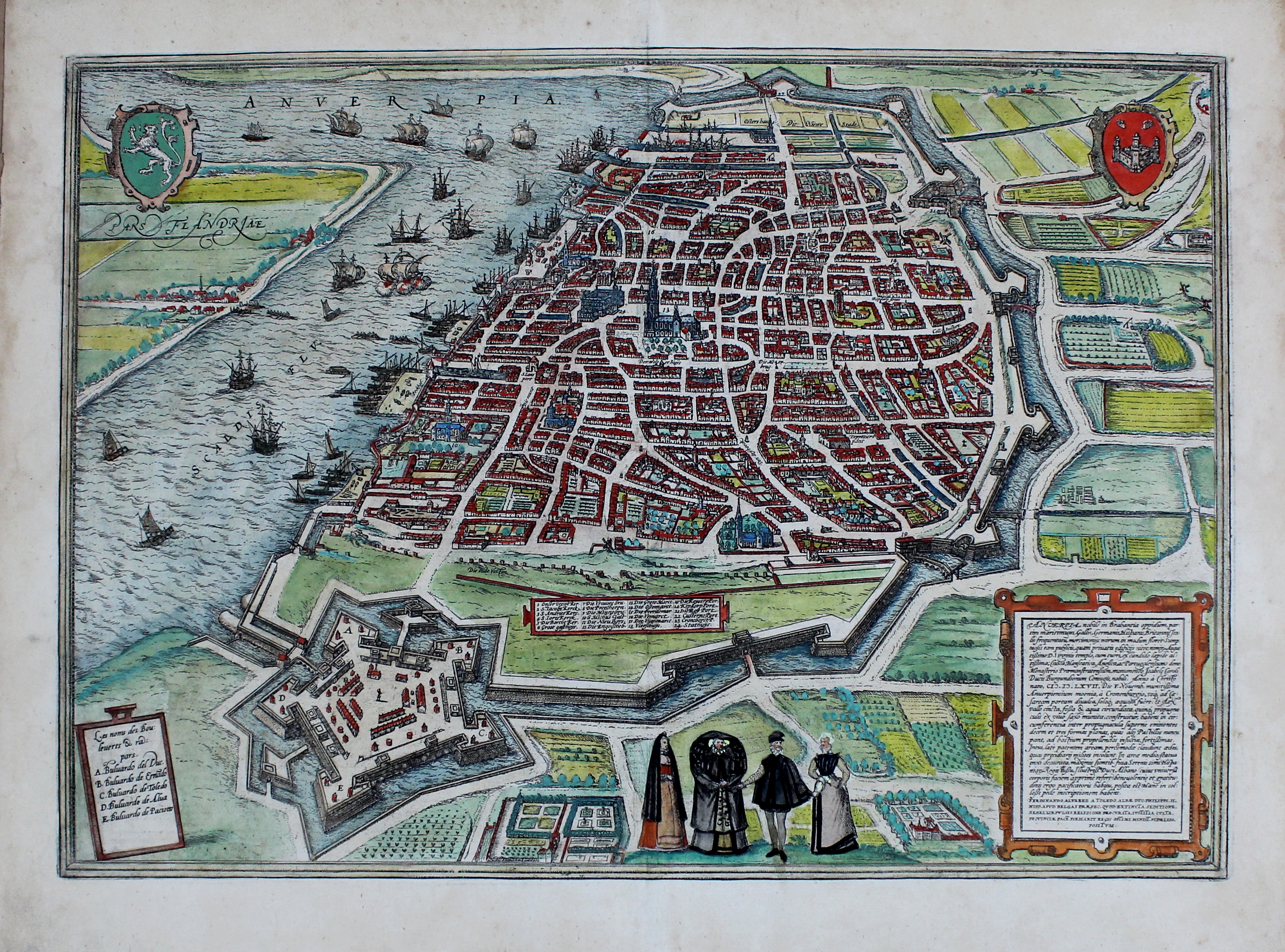 Anverpia, nobile in Brabantia oppidum… Colonia, 1572.