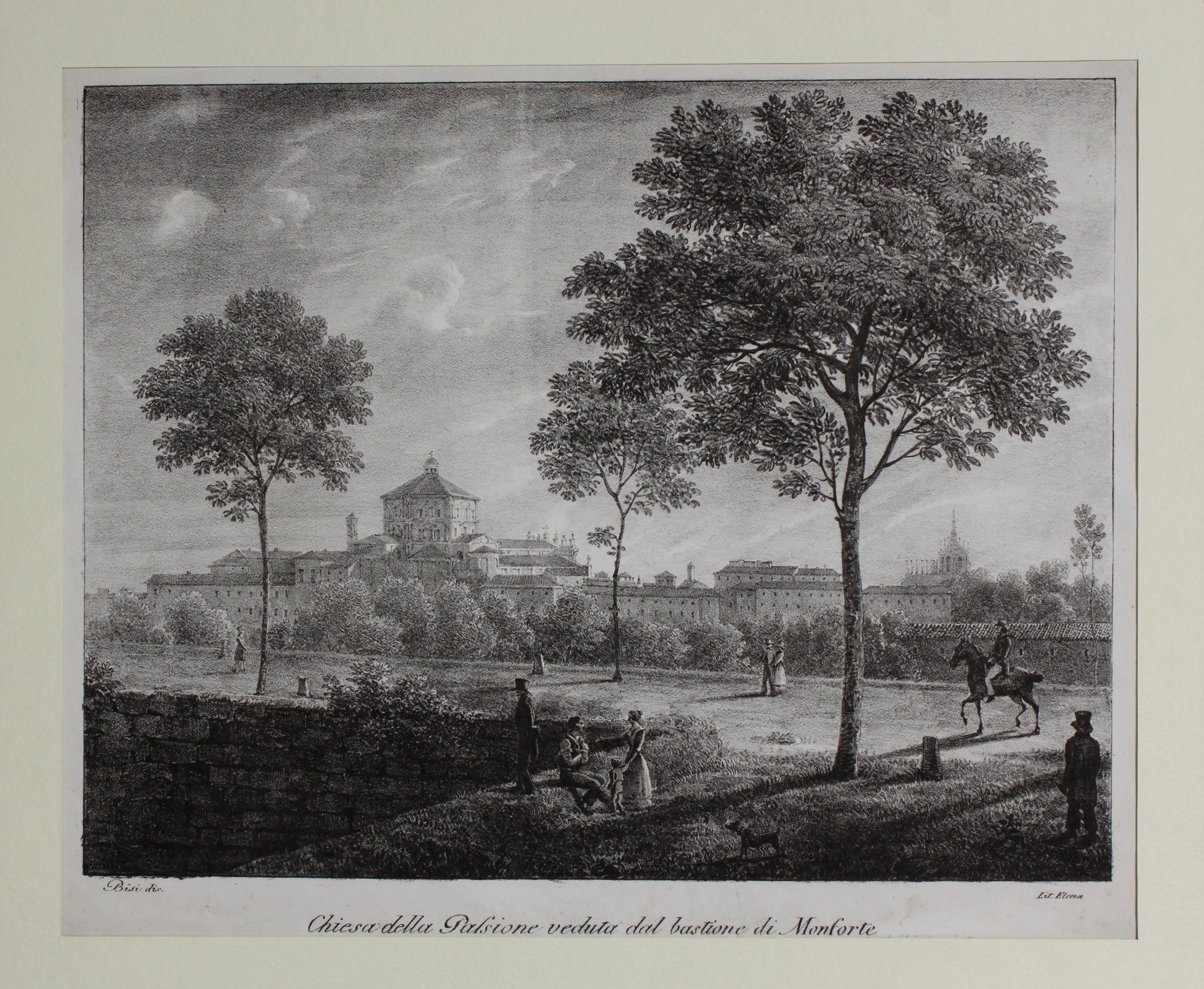 BISI GIUSEPPE - ELENA GIUSEPPE. Chiesa della Passione veduta dal …
