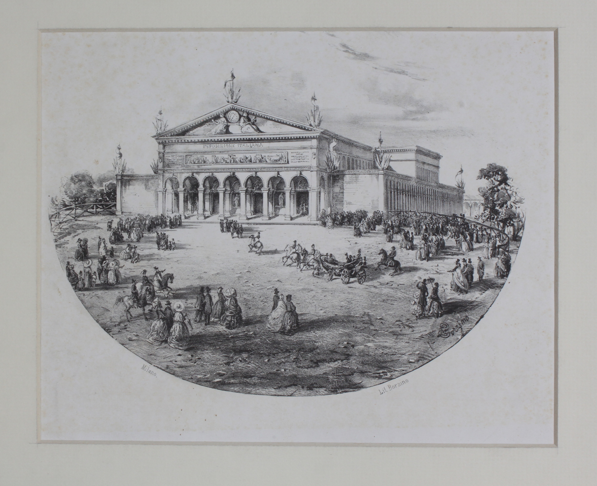 BORZINO LEOPOLDINA E ULISSE. (Esposizione Italiana). Milano, Litografia Borzino, 1881.