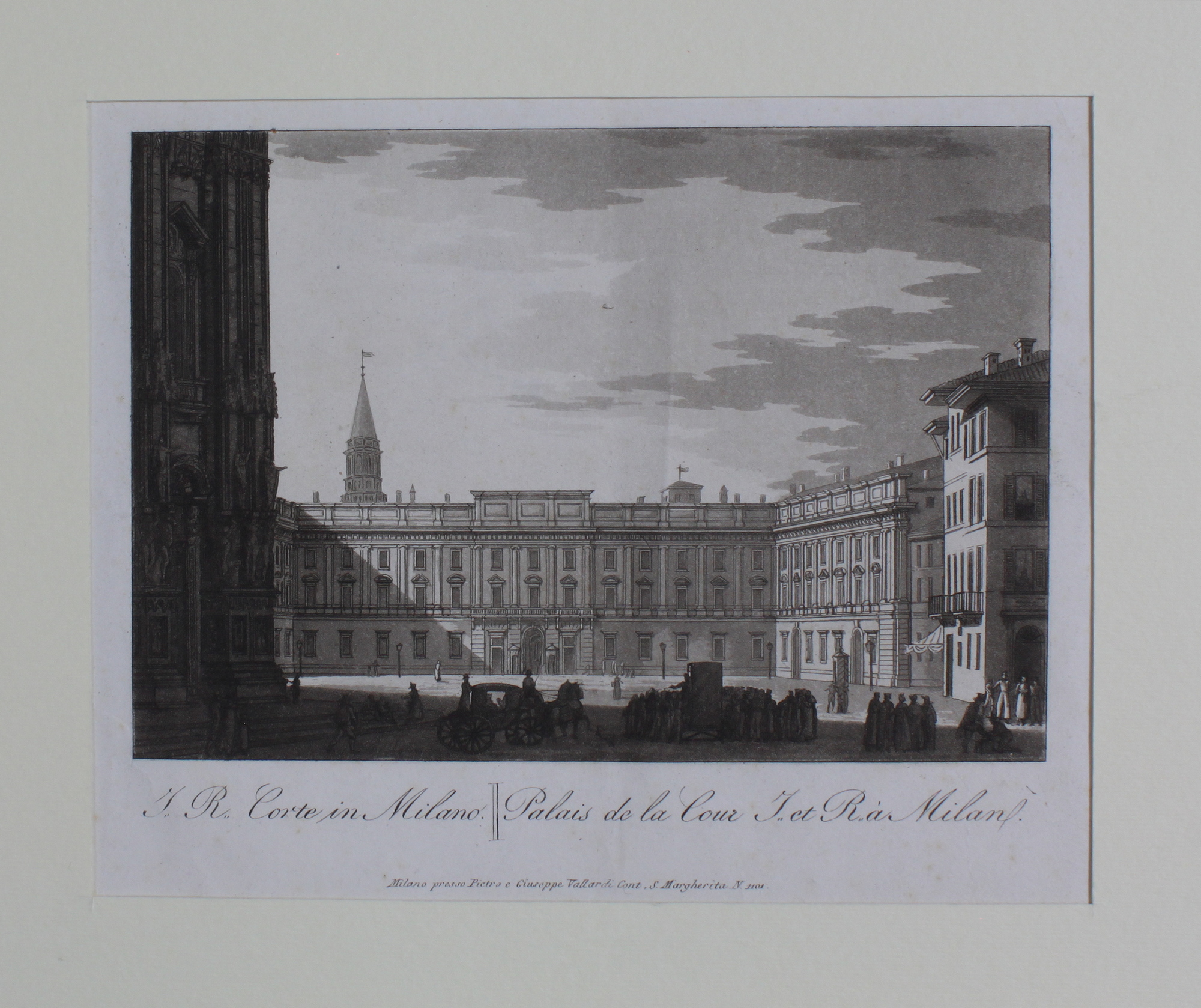 CASTELLINI GIUSEPPE. I. R. Corte in Milano / Palais de …