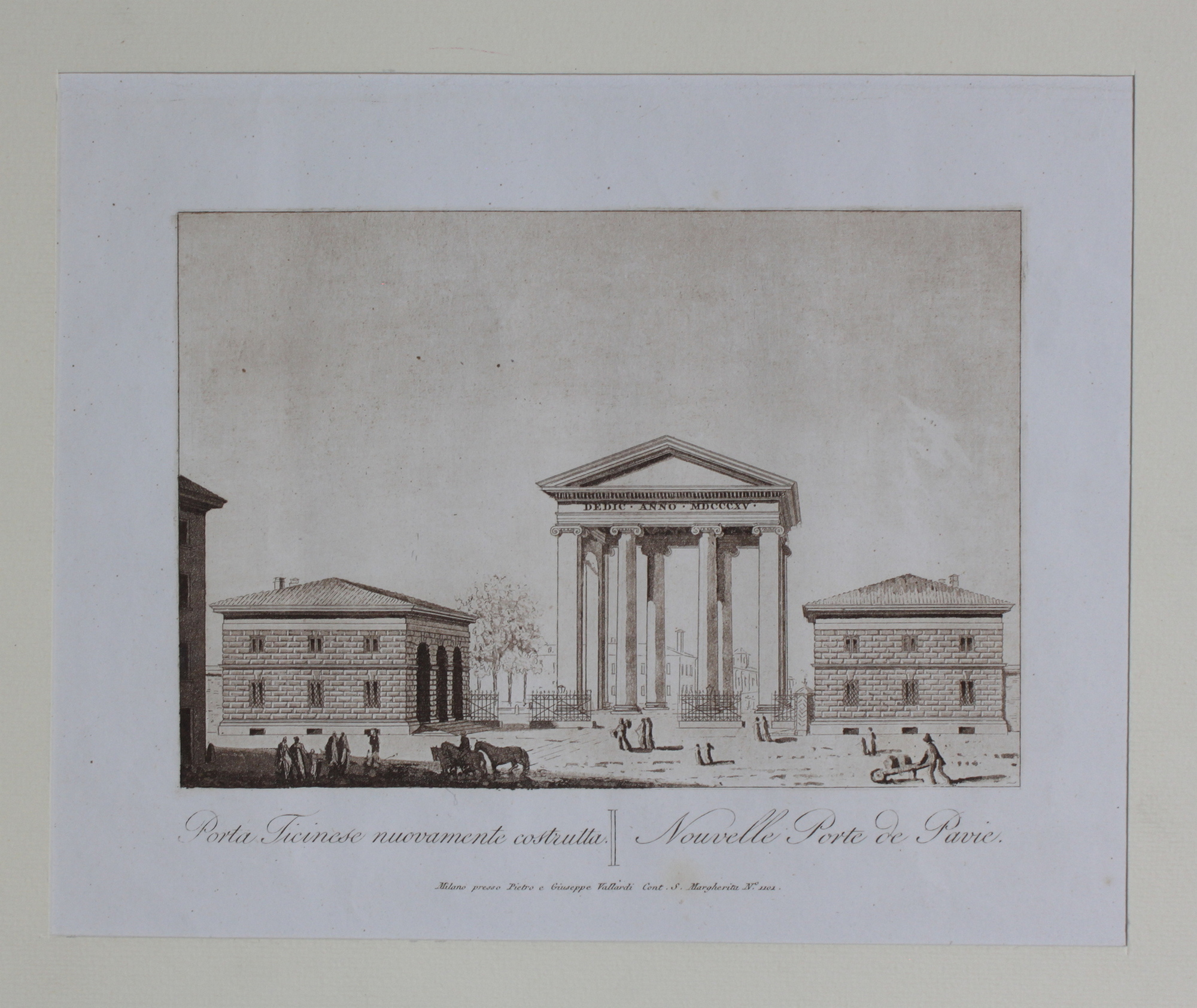 CASTELLINI GIUSEPPE. Porta Ticinese nuovamente costrutta / Nouvelle Porte de …