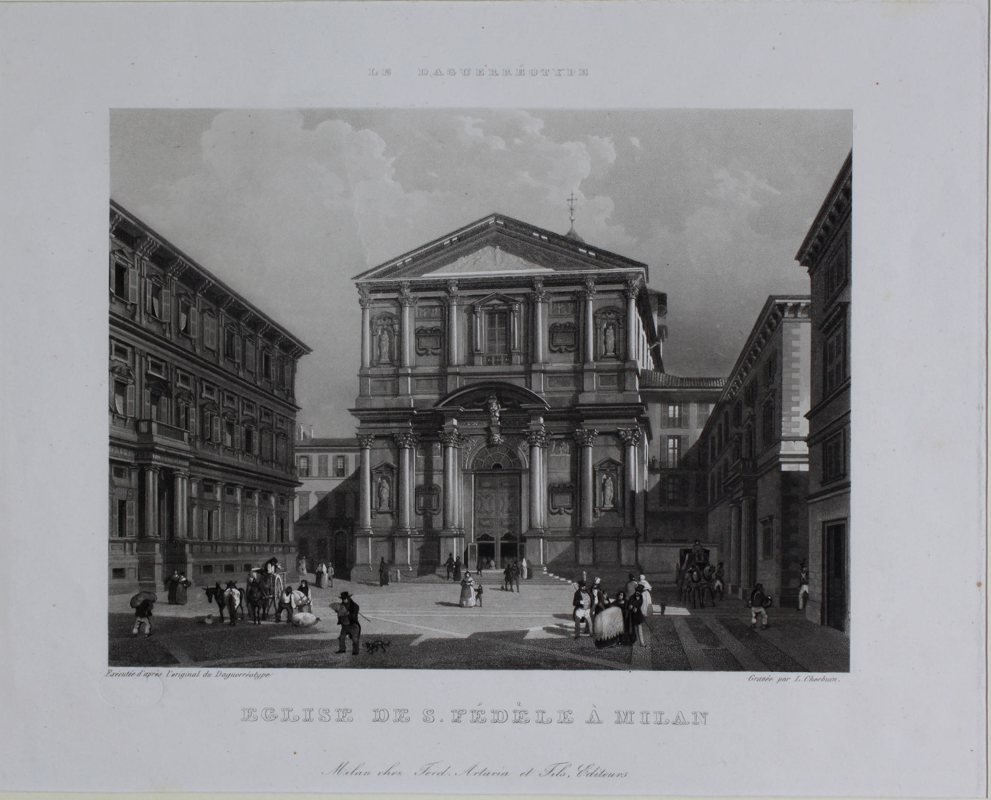 CHERBUIN LUIGI. Eglise de S. Fedèle à Milan. Milano, Artaria …