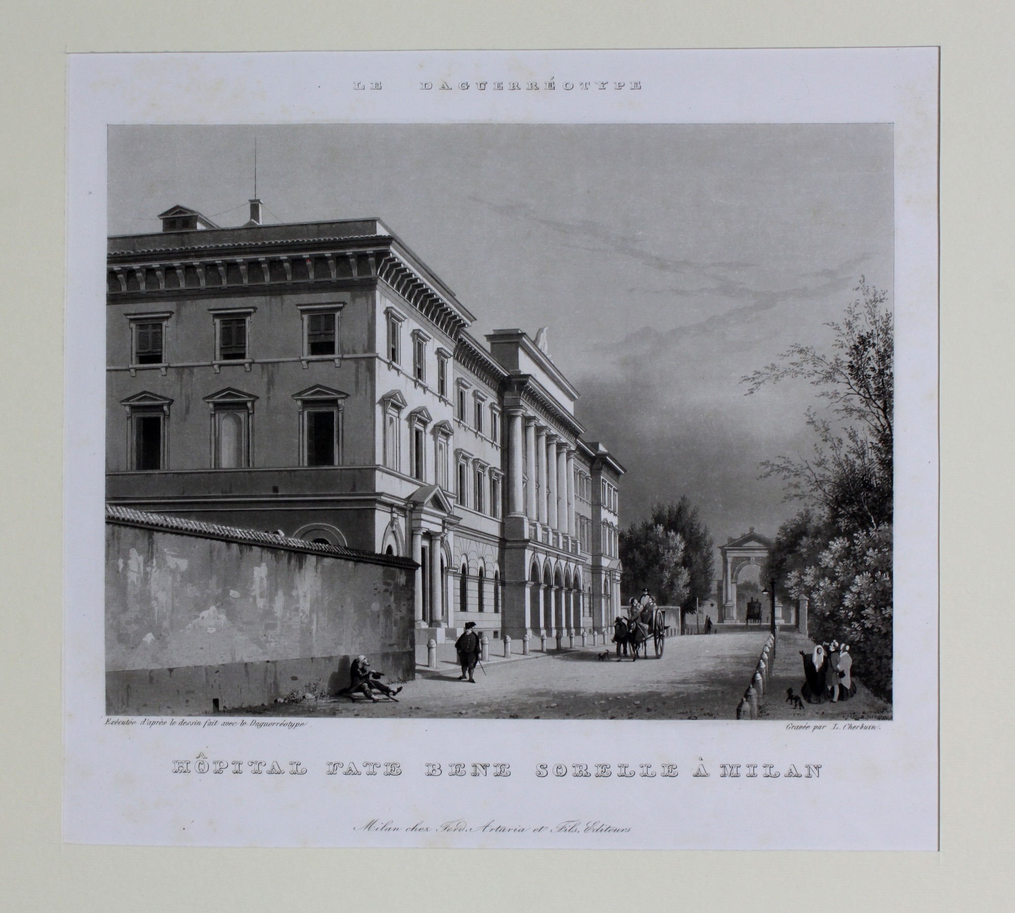 CHERBUIN LUIGI. Hopital Fate Bene Sorelle à Milan. Milano, Artaria …