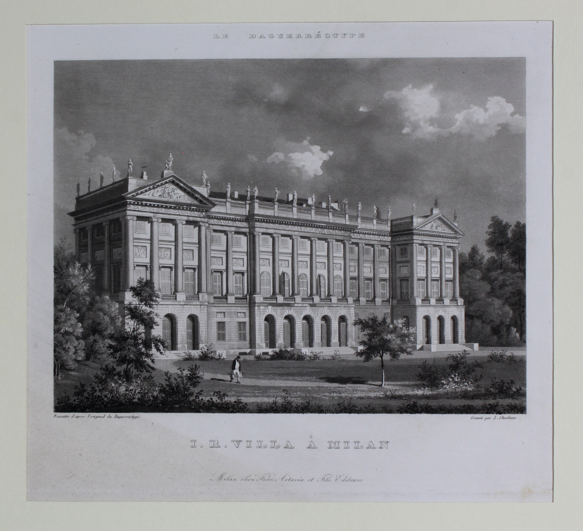 CHERBUIN LUIGI. I. R. Villa à Milan. Milano, Artaria et …