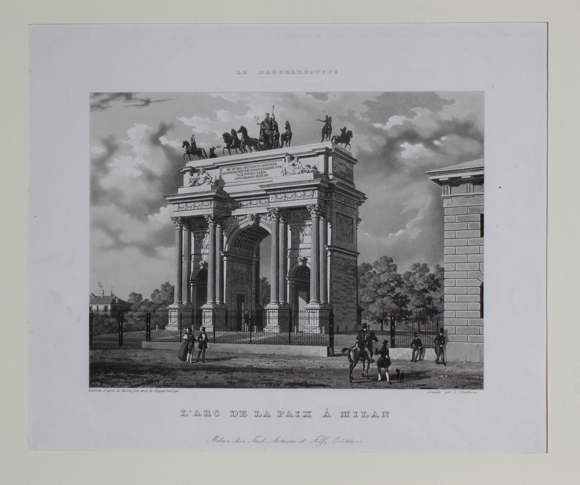 CHERBUIN LUIGI. L'Arc de la Paix à Milan. Milano, Artaria …