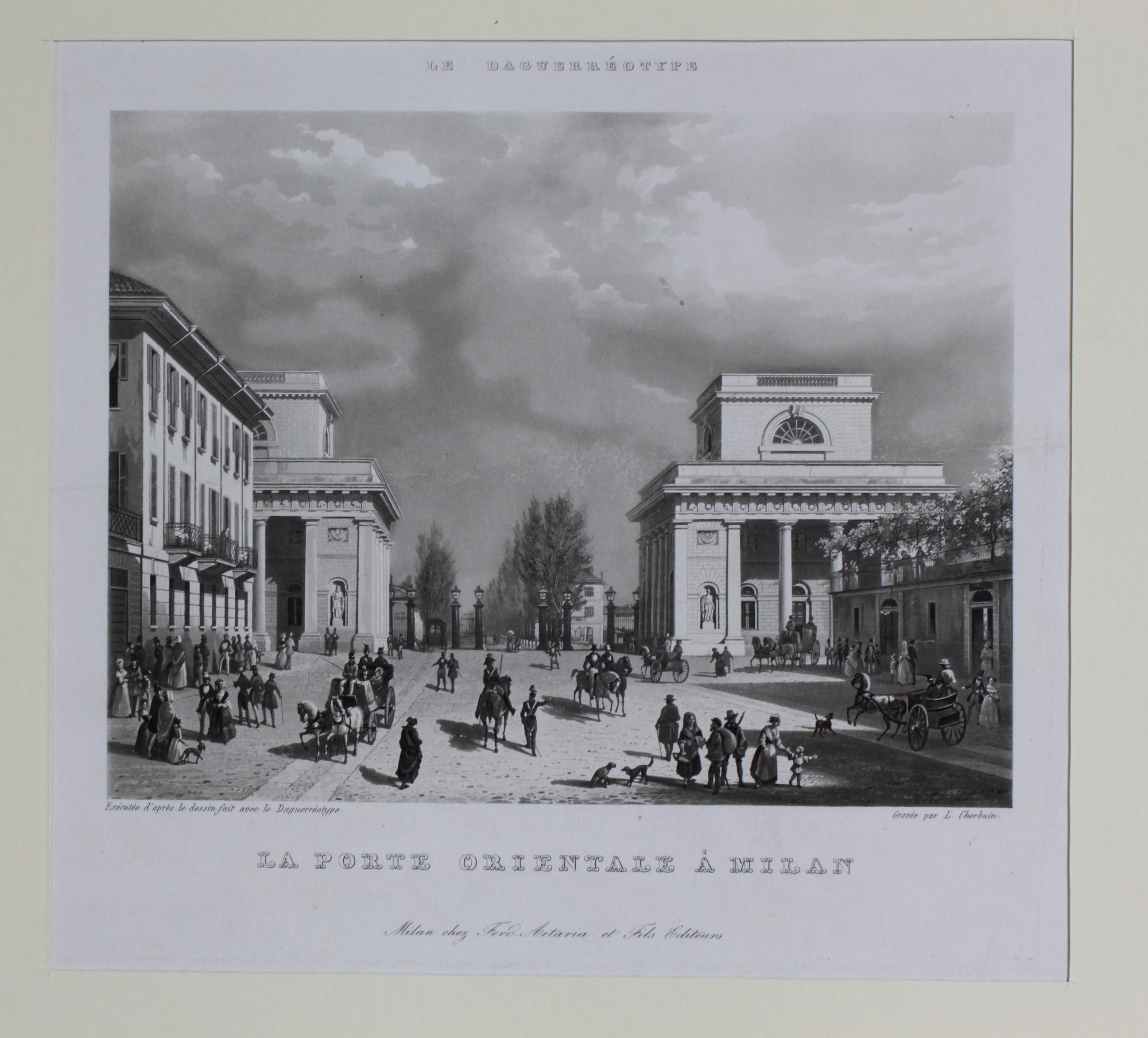 CHERBUIN LUIGI. La Porte Orientale à Milan. Milano, Artaria et …