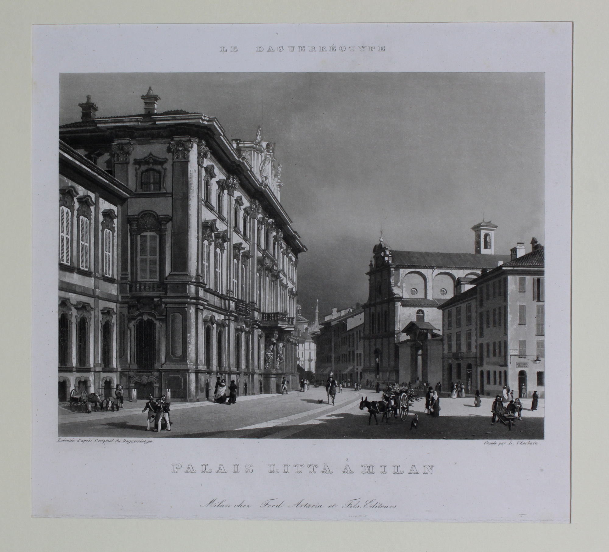 CHERBUIN LUIGI. Palais Litta à Milan. Milano, Artaria et Fils, …