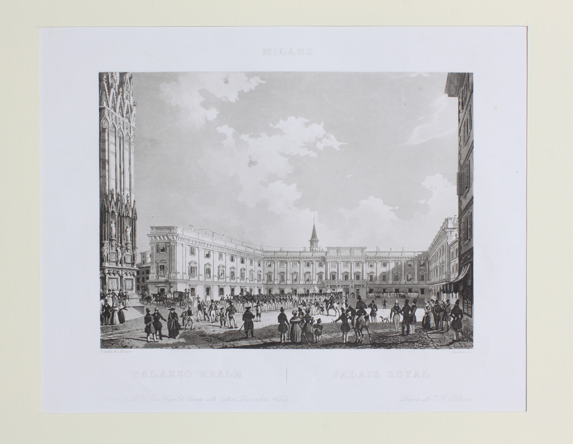 CHERBUIN LUIGI. Palazzo Reale / Palais Royal. Milano, Luigi Valeriano …