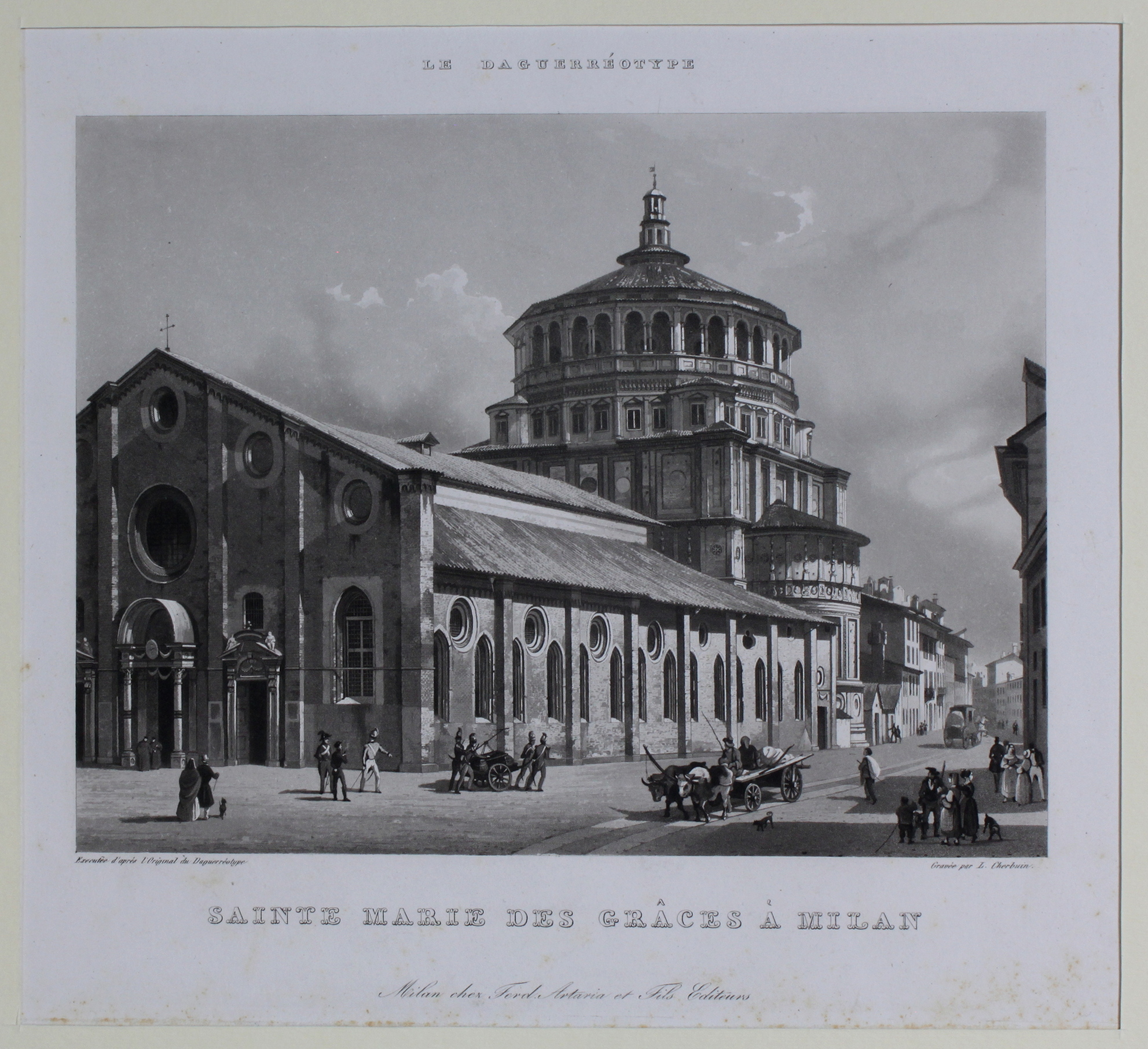 CHERBUIN LUIGI. Sainte Marie des Graces à Milan. Milano, Artaria …