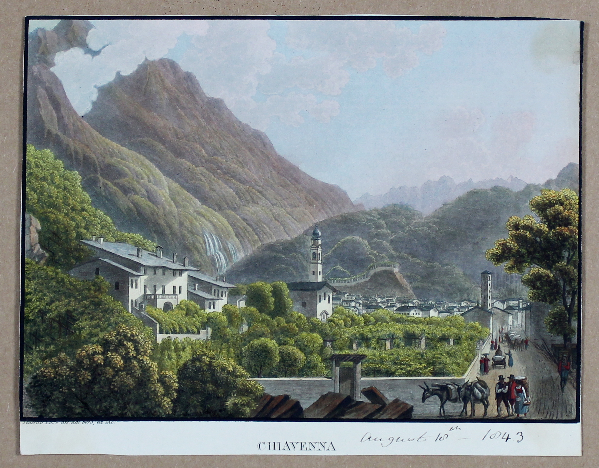 Chiavenna. Milano, presso Francesco Bernucca, 1825.
