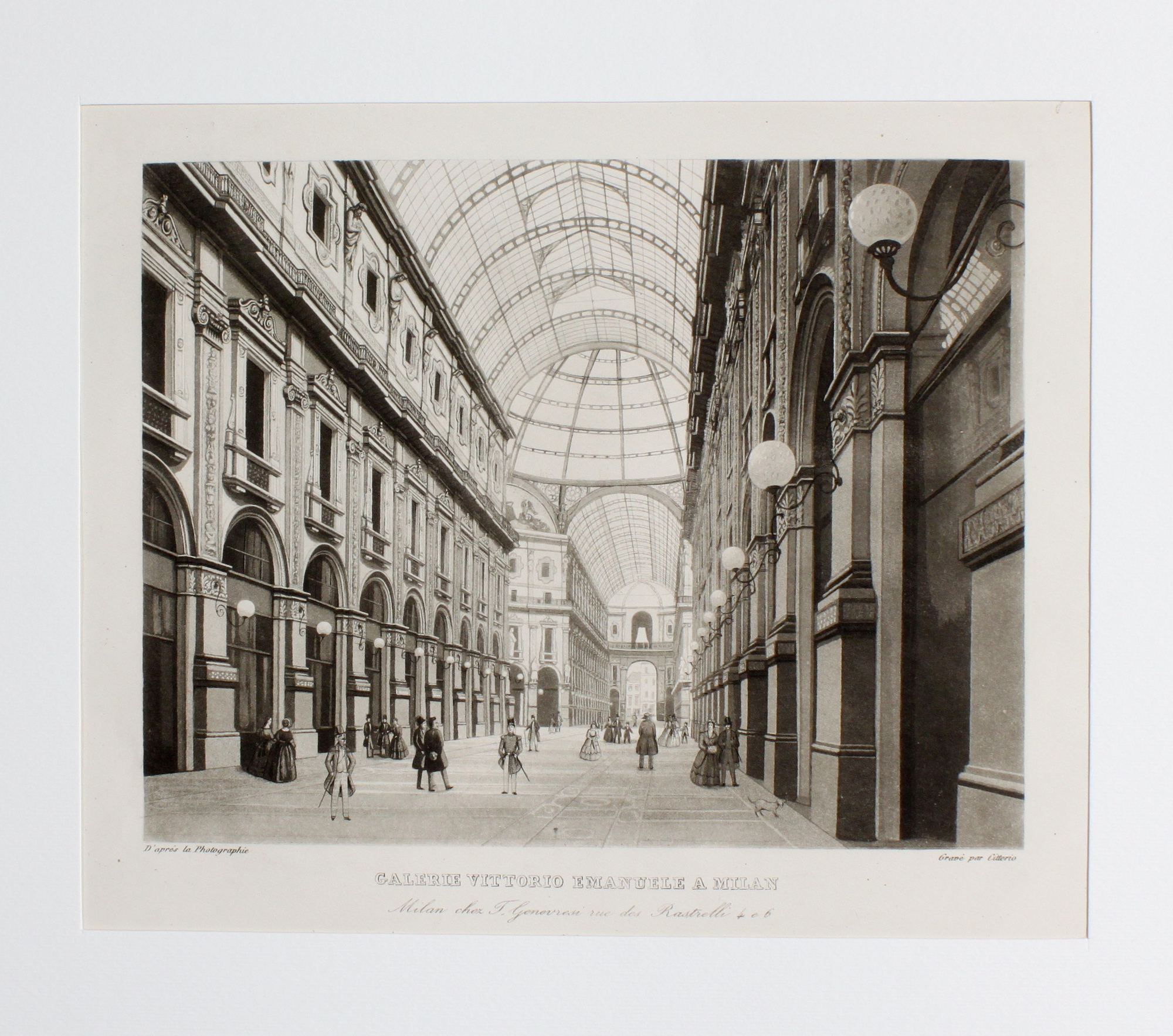 CITTERIO FRANCESCO. Galerie Vittorio Emanuele à Milan. Milano, chez Thomas …