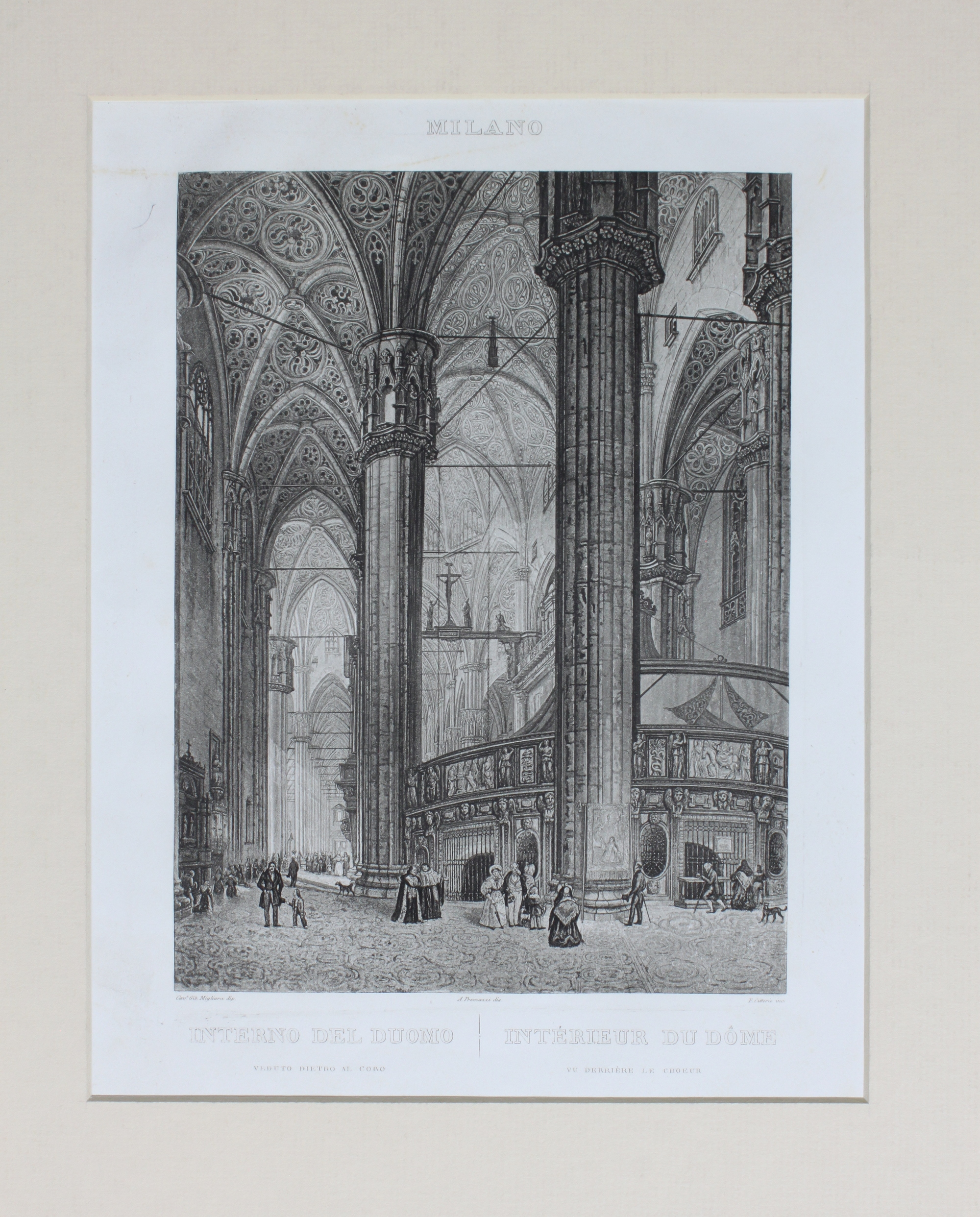 CITTERIO FRANCESCO. Interno del Duomo / Intérieur du Dome. Milano, …