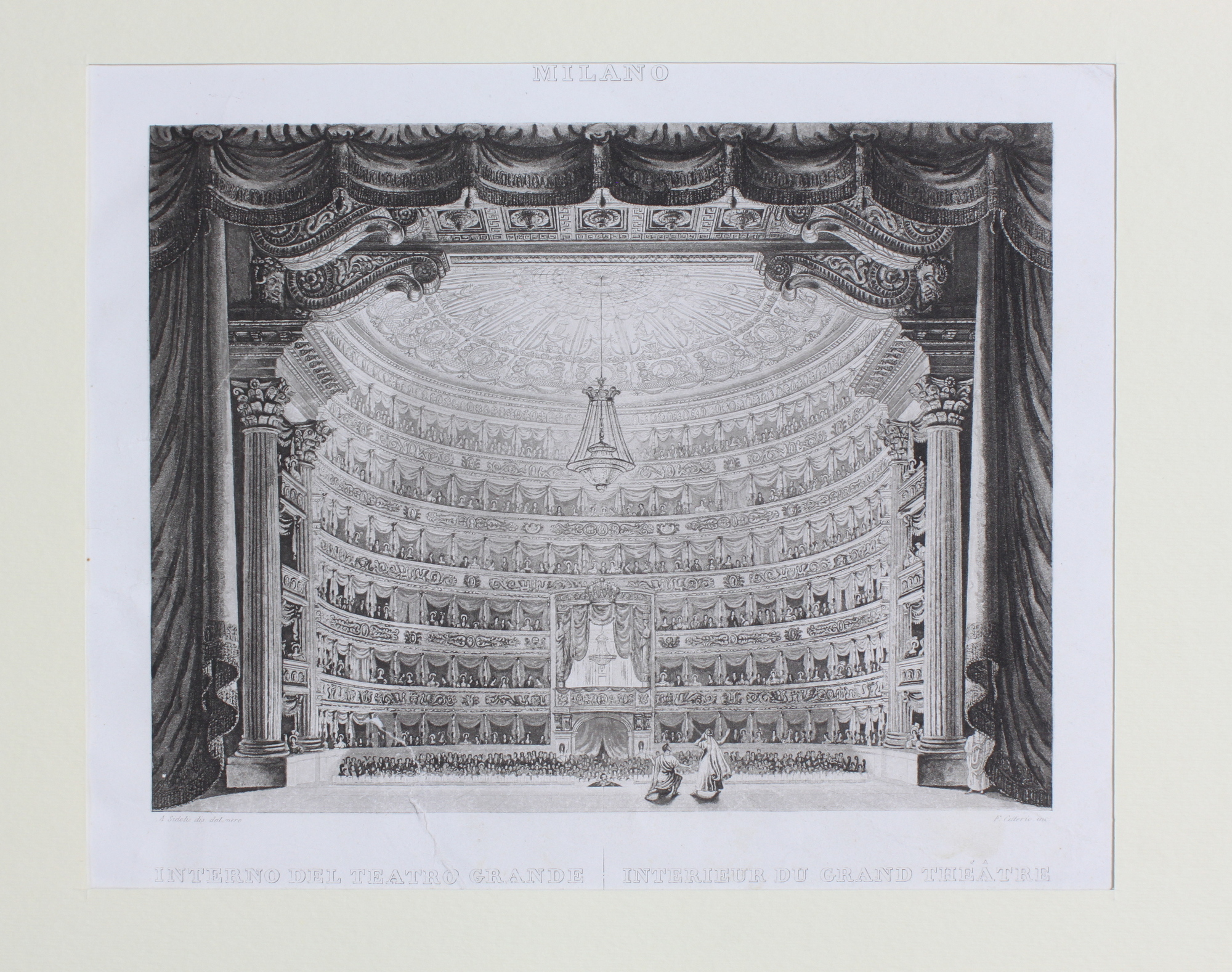 CITTERIO FRANCESCO. Interno del Teatro Grande / Interieur du Grand …