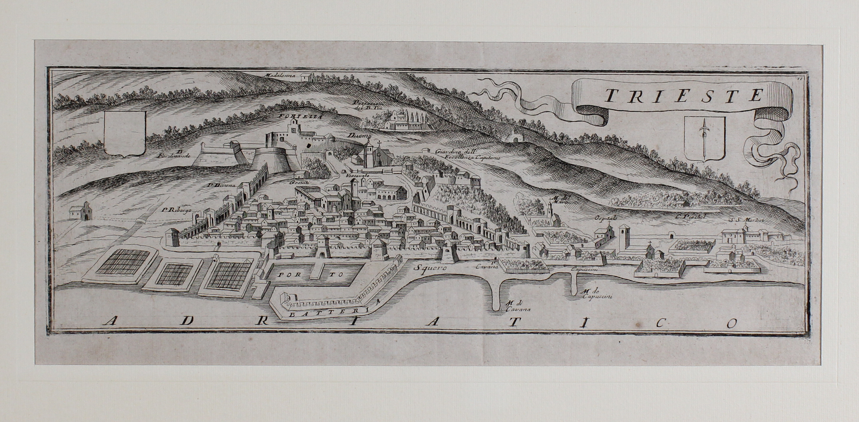 CORONELLI FRANCESCO MARIA. Trieste. - Venezia, fine secolo XVII.