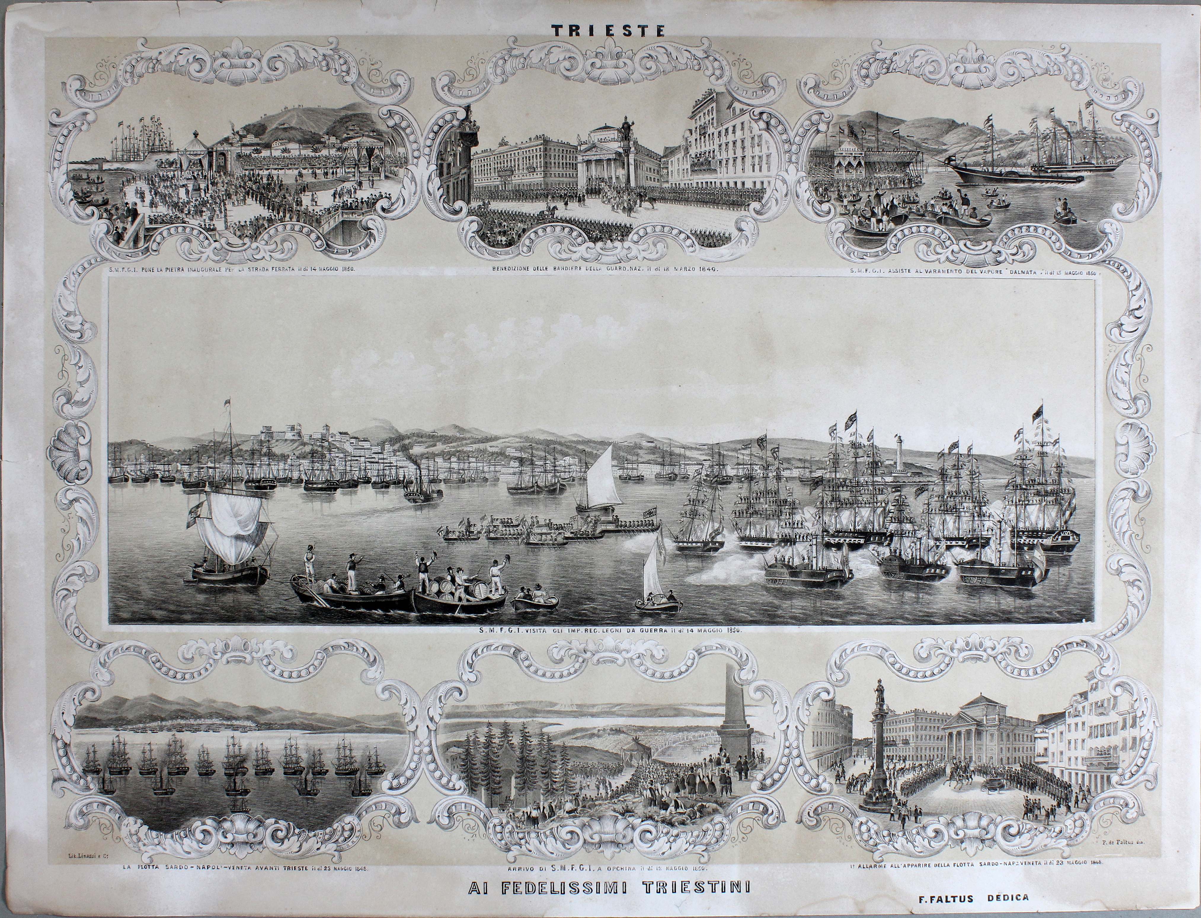 FALTUS FRANCESCO DE. Trieste, Ai Fedelissimi Triestini. - Trieste, Linassi, …